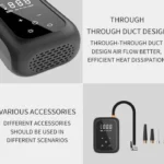 Multifunctional Portable Car Electric Wireless Tire Inflator Pump - Image 8