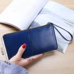 Ladies Long Zipper Multi-Card Slot Wallet Multifunctional Wristlet Wallet - Image 3