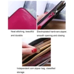 Ladies Long Zipper Multi-Card Slot Wallet Multifunctional Wristlet Wallet - Image 4