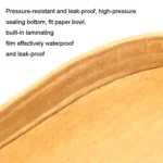 10pcs Disposable Rectangle Paper Bowl Lid Fast Food Packaging Box Cover - Image 4