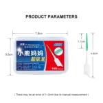 Fawnmum 150pcs /Box Silicone Interdental Brushes Dental Brushes Tooth Cleaning Gum - Image 2