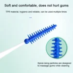 40pcs /Box Silicone Interdental Brushing Oral Cleaning Gap Brush - Image 4