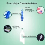 40pcs /Box Silicone Interdental Brushing Oral Cleaning Gap Brush - Image 5