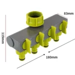 Garden Lawn Watering EU Threaded Faucet One Input Four Output Valve Diverter - Image 3