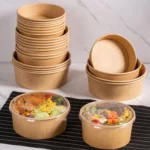 Disposable Single PE Laminated Paper Bowl Round Soup Bowl Packed Fast Food Boxes - Image 7