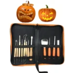 Halloween Pumpkin Carving Set Stainless Steel Pumpkin Carving Kit With Storage Bag