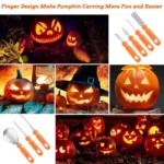Halloween Pumpkin Carving Set Stainless Steel Pumpkin Carving Kit With Storage Bag - Image 7
