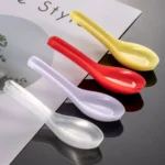 60pcs /Pack DY-103 Disposable PP Plastic Soup Spoon Packed Takeaway Scoop - Image 2