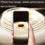 1m 24V 8mm Wide COB Adhesive Decorative LED Light Strip - Image 3