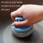 Removable Cleaning Wire Ball Kitchen Pot And Dish Brush - Image 7