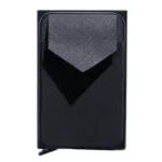 Pop Up Metal Card Holder with Lycra Cloth RFID Aluminum Alloy Credit Card Box - Image 4