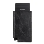 Pop-up Leather Metal Card Holder RFID Bifold Wallet