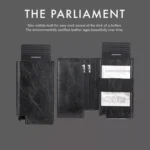 Pop-up Leather Metal Card Holder RFID Bifold Wallet - Image 9