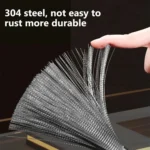 Cookware Scrubber Brush Stainless Steel Cleaning Brush for Pots, Frying Pans, - Image 3