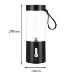 Portable Multifunctional USB Rechargeable Juice Extractor Cup Mini Electrical Juicer - Image 2