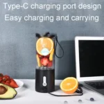 Portable Multifunctional USB Rechargeable Juice Extractor Cup Mini Electrical Juicer - Image 3