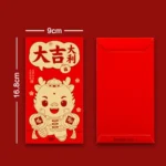 6pcs /Pack Dragon New Year Red Packets Cartoon Dragon Zoshili New Year Red Envelopes - Image 5