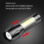 Mini Portable Flashlight Strong Light Charging Durable LED Light - Image 5