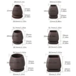 8pcs /Set 15 Degree Tilt Table And Chair Feet One-Piece Shock-Absorbing Protective Cover For Chairs - Image 2