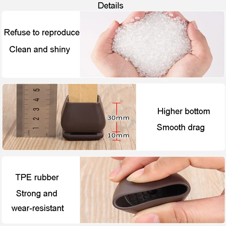 TBD06041473_B11.webp 8pcs /Set 15 Degree Tilt Table And Chair Feet One-Piece Shock-Absorbing Protective Cover For Chairs - Image 12
