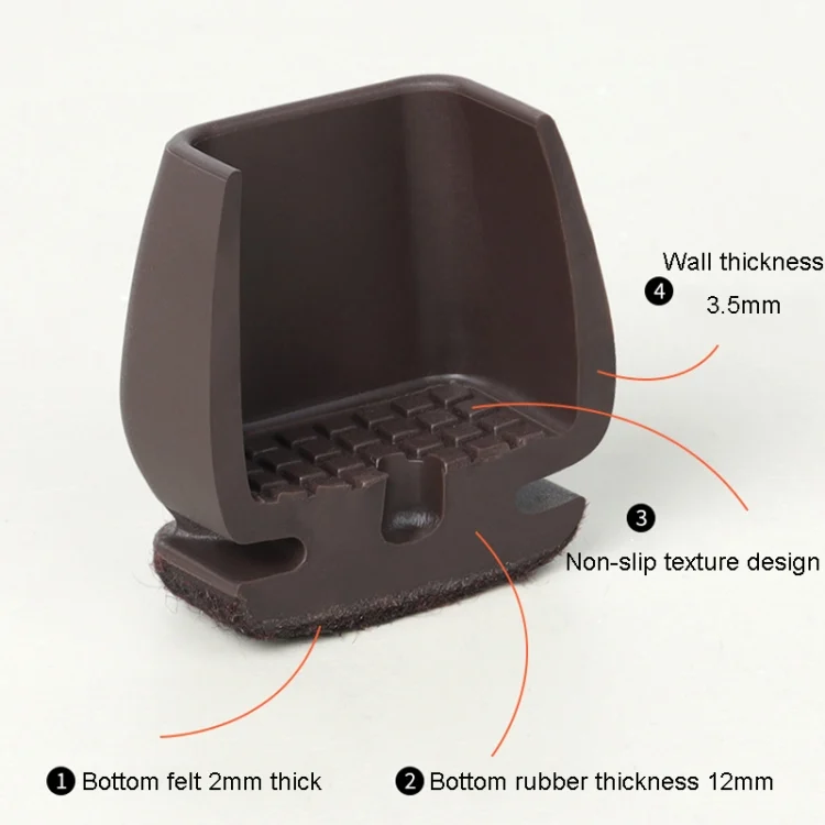 TBD06041473_B2.webp 8pcs /Set 15 Degree Tilt Table And Chair Feet One-Piece Shock-Absorbing Protective Cover For Chairs - Image 3