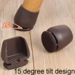 8pcs /Set 15 Degree Tilt Table And Chair Feet One-Piece Shock-Absorbing Protective Cover For Chairs - Image 7