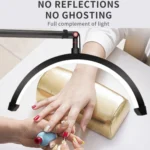 LED Half Moon Beauty Lamp Manicure Eyebrow Tattoos Eyelash Fill Light - Image 14