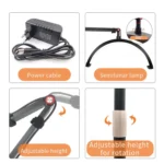 LED Half Moon Beauty Lamp Manicure Eyebrow Tattoos Eyelash Fill Light - Image 5