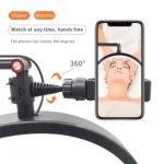 LED Half Moon Beauty Lamp Manicure Eyebrow Tattoos Eyelash Fill Light - Image 7