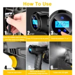 120W  Car Air Pump Compressor Tire Inflator Equipment - Image 9