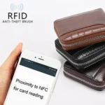 RFID Anti-Theft Swipe Mens Wallet Multifunctional Short Zipper Purse - Image 4