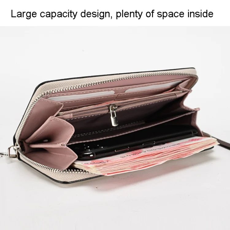 TBD06041505_B3.webp Crocodile Print Long Ladies Clutch Bag Multi Card Position Zipper Wristlet Pouch - Image 4