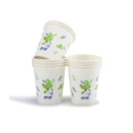 MiaoJie 50pcs /Pack Disposable Paper Cups 8 Ounces Thickened Non-leakable Water Cups - Image 2