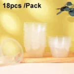 HEJIAHAO Food Grade Disposable Bowl Round Thickened Transparent Plastic Bowl