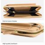 Printed Single Shoulder Crossbody Bag Ladies Long Flower Cell Phone Bag - Image 4