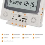 Desktop Digital Perpetual Calendar Study Alarm Clock - Image 2