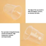 50pcs /Pack 180ml Disposable Cup Transparent PP Thickened Aviation Water Cup - Image 5