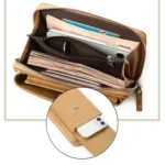 Women Vertical Mobile Phone Bag Shoulder Crossbody Bag Multifunctional Large-capacity Wallet - Image 5
