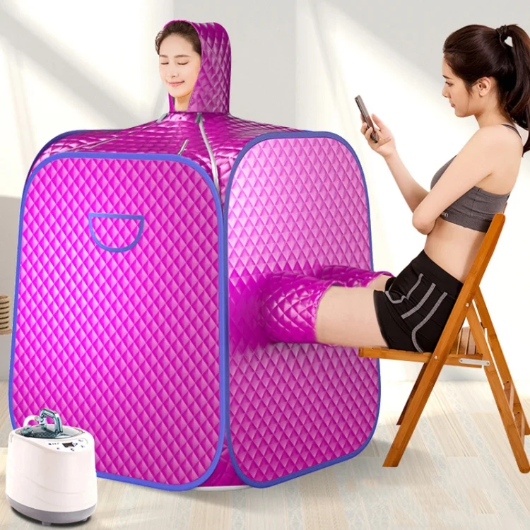 TBD06041567_B1.webp Dual Person Portable Steam Sauna Spa With Pot Set Weight Loss Skin Spa Machine - Image 2