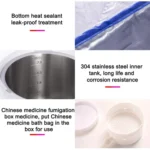 Dual Person Portable Steam Sauna Spa With Pot Set Weight Loss Skin Spa Machine - Image 5