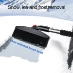 3-in-1 Car Snow Shovel Brush Kit Stainless Steel Retractable Ice Scraper - Image 6