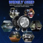 4 Inch Round Mixed Luminous Aluminum Alloy Car Work Light - Image 10