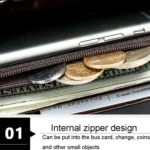 Mens Long Business Wallet Crocodile Pattern Multi Cards Clutch Bag - Image 7