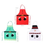 Christmas Cartoon Sleeveless Home Kitchen Apron Dust-proof and Anti-fouling Coveralls - Image 2