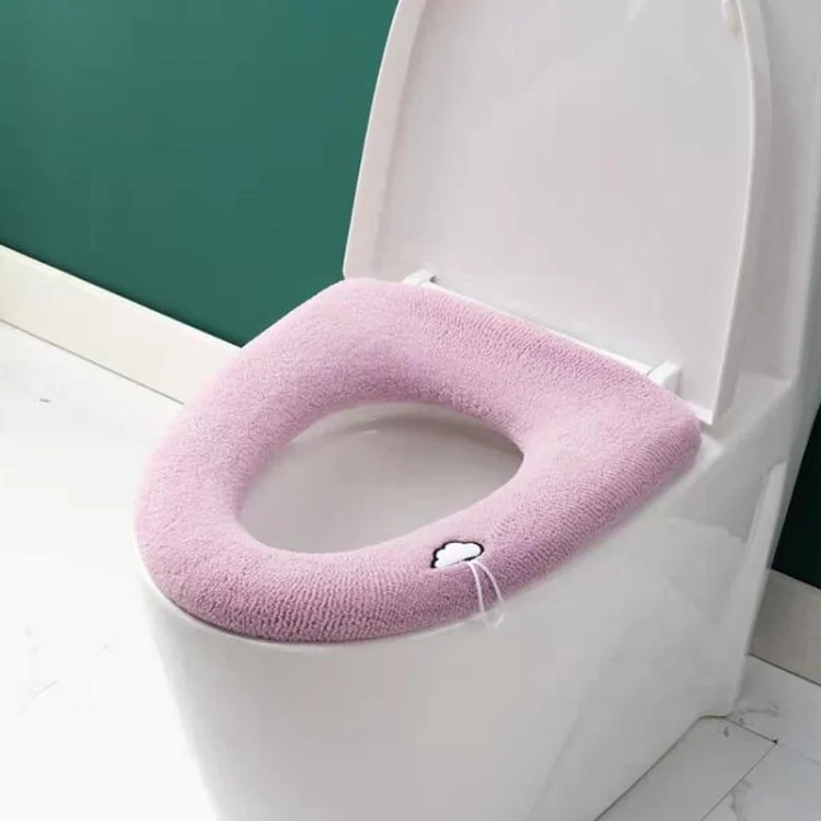 TBD0604167501.webp Universal Knitted Washable Toilet Pad Home Thickened Warm Toilet Cover - Image 1