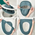 Universal Knitted Washable Toilet Pad Home Thickened Warm Toilet Cover - Image 10
