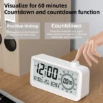 Visual Timer Alarm Clock Dual Display LCD Time Reminder - Image 3