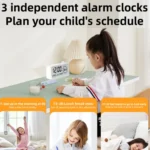 Visual Timer Alarm Clock Dual Display LCD Time Reminder - Image 8