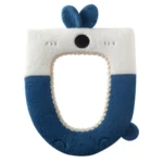 Washable Cartoon Rabbit Universal Toilet Seat Thickened Knitted Toilet Seat Cushion
