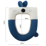 Washable Cartoon Rabbit Universal Toilet Seat Thickened Knitted Toilet Seat Cushion - Image 3
